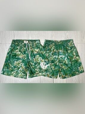 Eric Emanuel Green/Leaf Camo Shorts